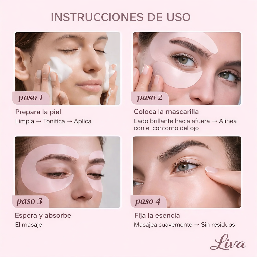 Máscara de Ojos con Bio-Colágeno, Complejo de Péptidos y Vitamina C