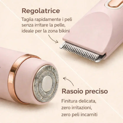 Pelle liscia in ogni zona sensibile in soli 30 secondi
