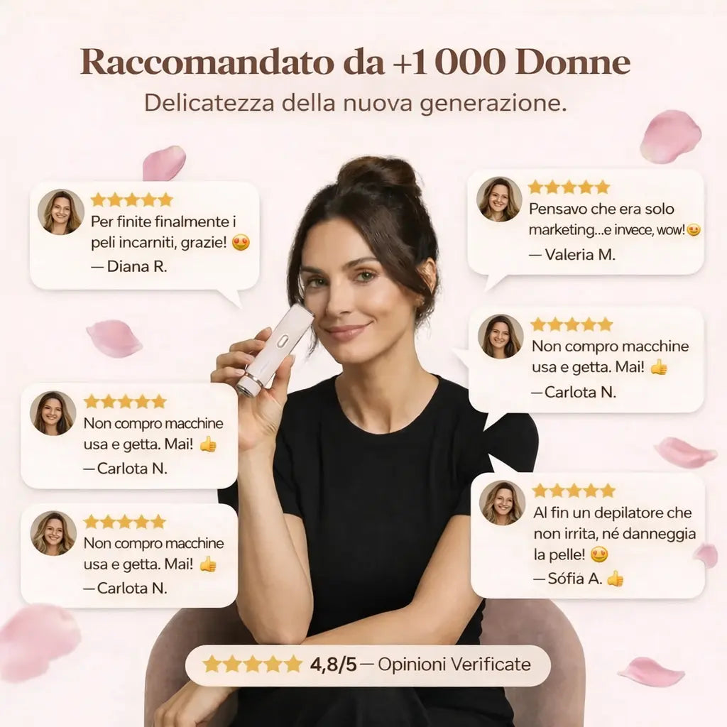 Pelle liscia in ogni zona sensibile in soli 30 secondi