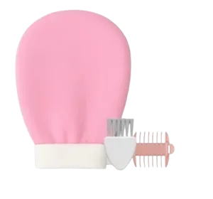 Guante exfoliante contra los vellos encarnados